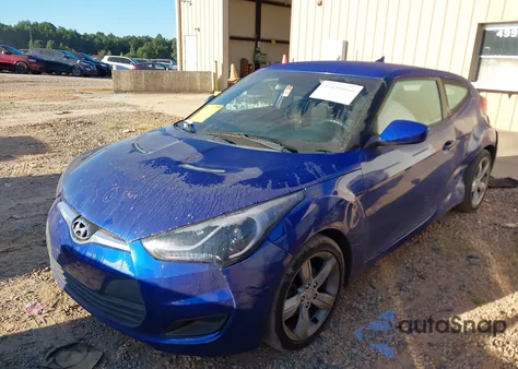 2014 Hyundai Veloster Base W/Black from USA, damaged, VIN KMHTC6AD1EU209574